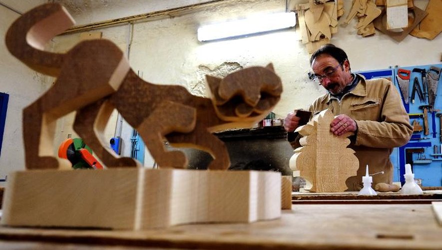 Un artisan d'Orvieto le 8 janvier 2014