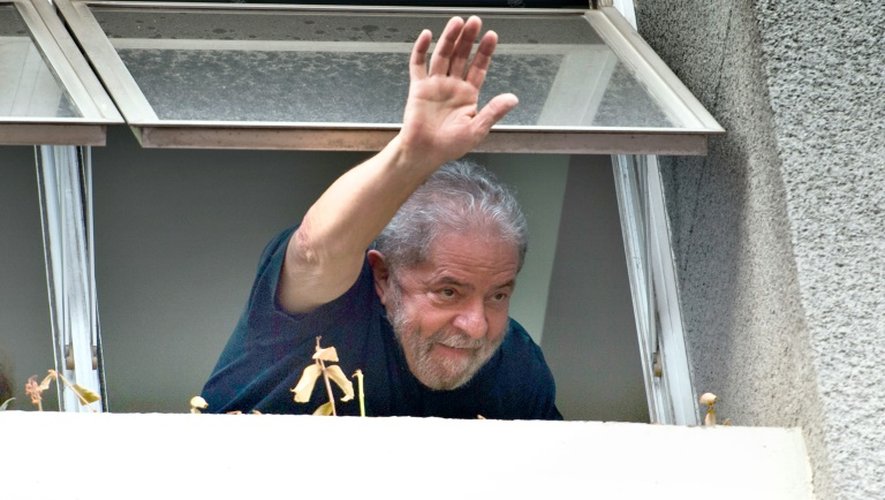 L'ancien président brésilien Luiz Inacio Lula da Silva à Sao Paulo,au Brésil, le 4 mars 2016