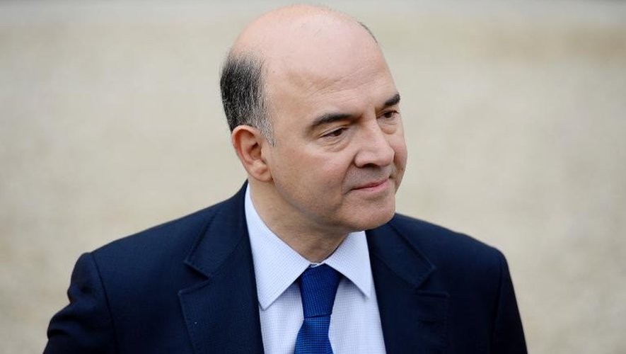 Le ministre français de l'Economie, Pierre Moscovici, au palais de l'Elysée à Paris le 22 janvier 2014