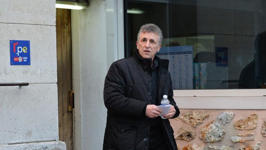 Philippe El Shennawy, 59 ans, l'un des plus anciens détenus de France, à sa sortie de la prison de Fresnes le 24 janvier 2014