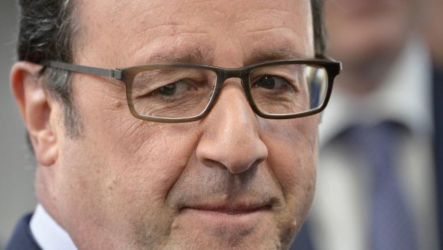 François Hollande le 21 avril 2015, près de Paris