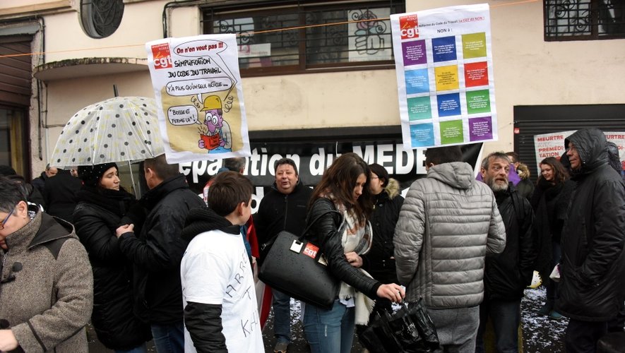 Des milliers de manifestants en Aveyron contre le projet de loi travail