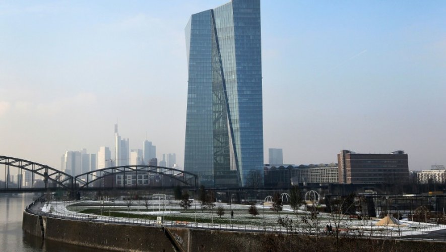 Le siège de la Banque centrale européenne à Francfort, en Allemagne, le 21 janvier 2016