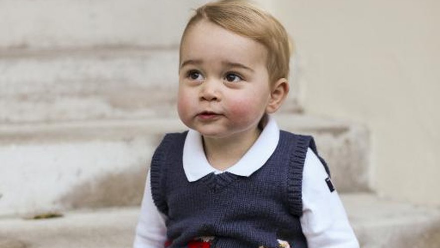 George, premier enfant de Kate et William, le 13 décembre 2014 à Londres