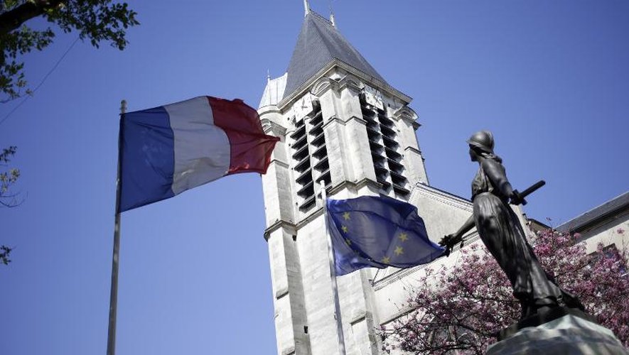 L'église Saint-Cyr, contre laquelle un attentat était projeté, le 22 avril 2015 à Villejuif