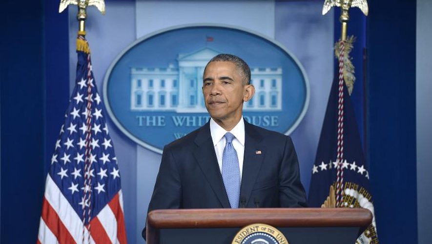 Le président américain Barack Obama s'exprime à la Maison Blanche le 23 avril 2015