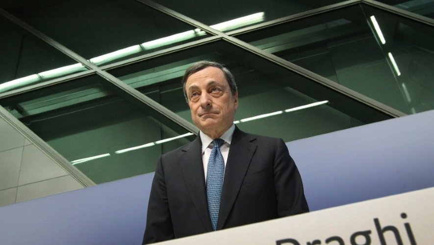 Le président de la BCE, Mario Draghi, à Francfort, le 10 mars 2016