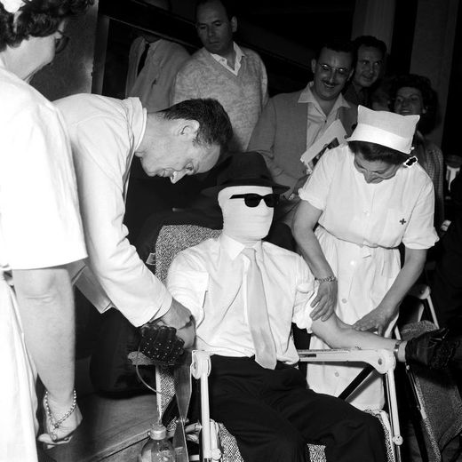 Tim Turner, l'acteur de "l'Homme Invisible", le 18 mai 1963, en marge du festival de Cannes
