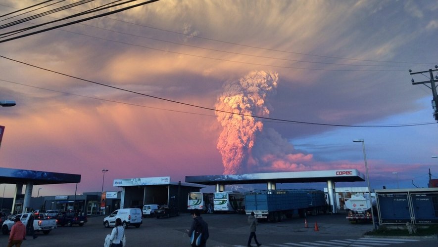 L'éruption du volan Calbuco en images