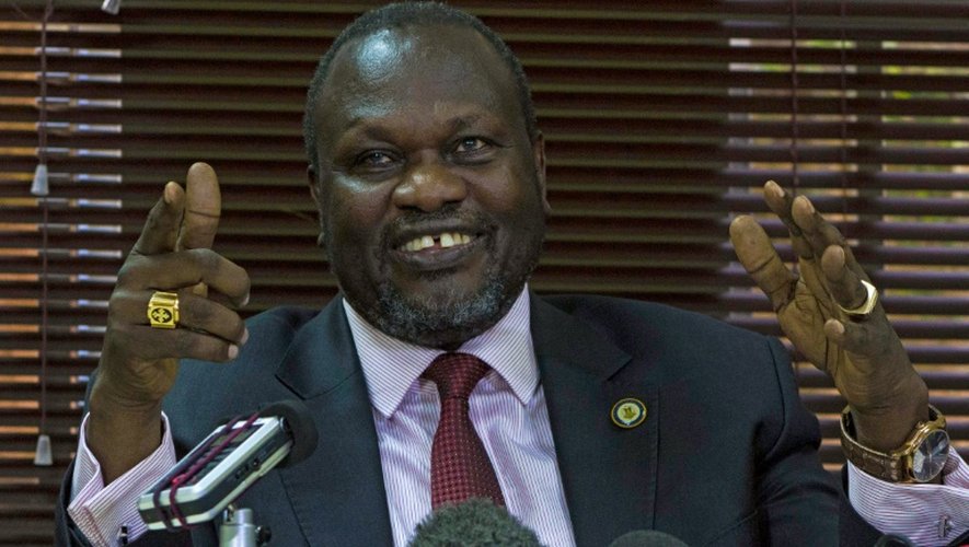 L'ancien vice-président sud-soudanais Riek Machar à Kampala le 26 janvier 2016