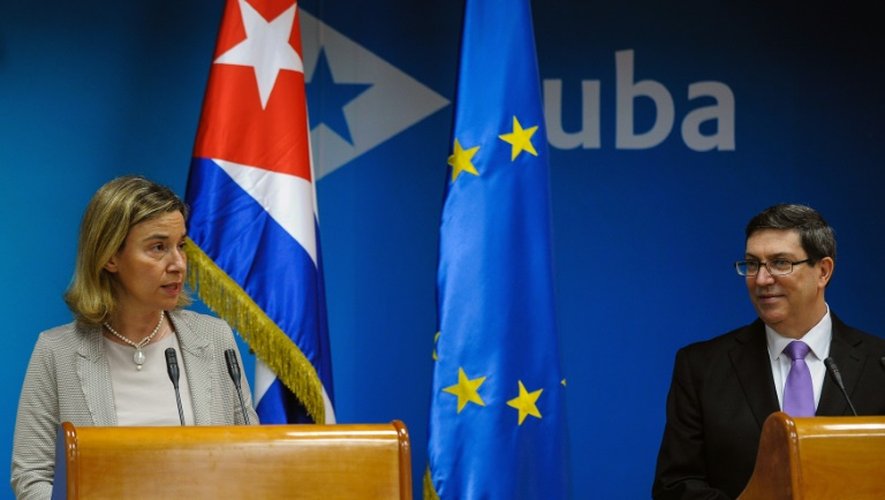 La haute représentante de l'UE pour les Affaires étrangères, Federica Mogherini, le 11 mars 2016 à La Havane