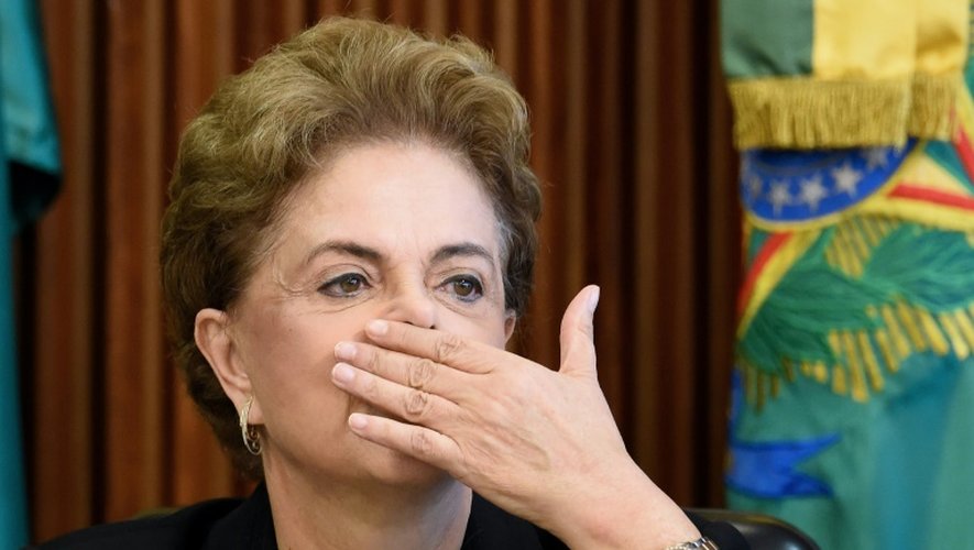 Dilma Rousseff à Brasilia, le 11 mars 2016