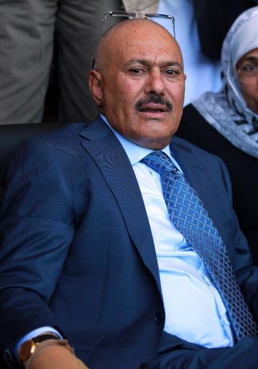 Ali Abdallah Saleh, l'ex président du Yémen, le 27 février 2013