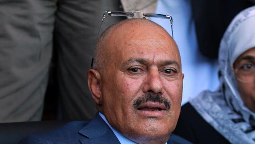 Ali Abdallah Saleh, l'ex président du Yémen, le 27 février 2013