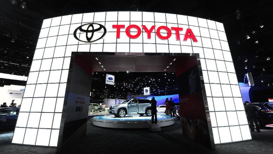 Stand Toyota au salon de l'automobile de Los Angeles, en novembre 2013