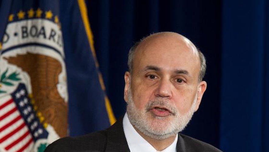 Ben Bernanke, président de la Réserve Fédérale américaine qui a présidé mercredi son dernier comité de politique monétaire à la tête de la Fed, où il a passé les rênes à Janet Yellen