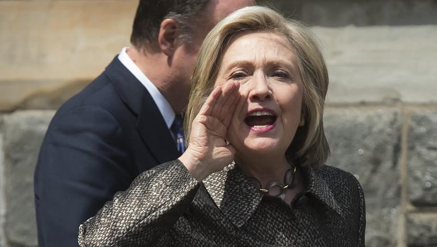 Hillary Clinton à l'université de Georgetown de Washington le 22 avril 2015