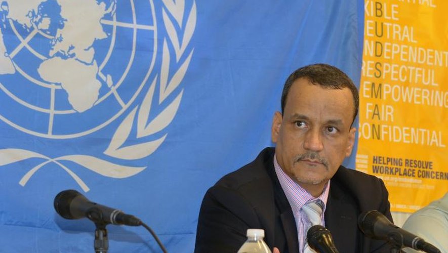 Le nouvel émissaire de l'ONU pour le Yémen, Ismaïl Ould Cheikh Ahmed, à Monrovia au Liberia, le 7 janvier 2015