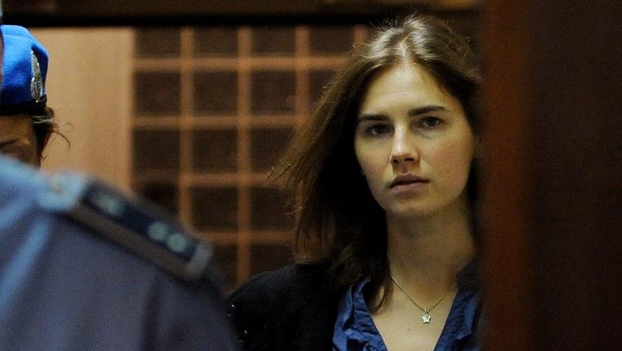 L'Américaine Amanda Knox, le 30 septembre 2011, lors de son procès en appel à Perugia, en Italie