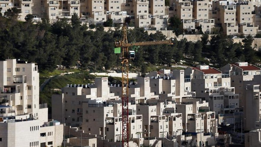 Vue générale de la colonie juive d'Har Homa, à Jérusalem-est, le 25 mars 2015