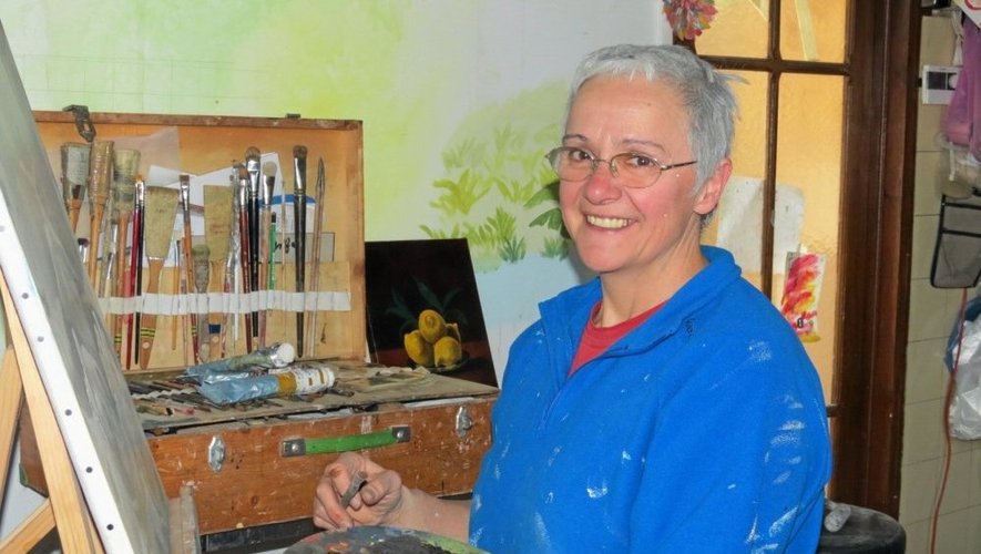 Christine Biron a la passion au bout de son pinceau.