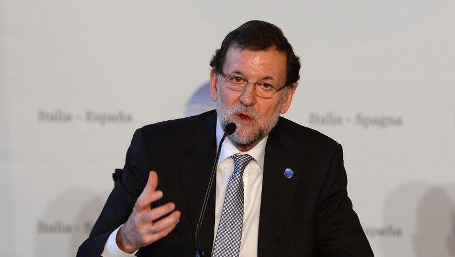 Le Premier ministre espagnol Mariano Rajoy le 27 janvier 2014 à Rome