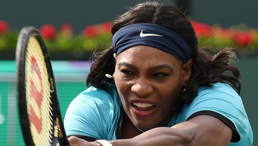 Serena Williams au tournoi d'Indian Wells, en Californie, le 13 mars 2016