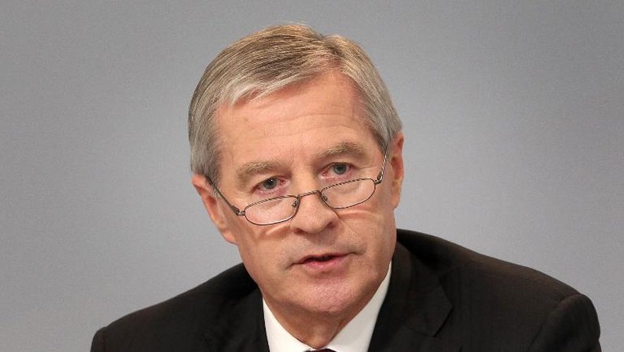 Le PDG de Deutsche Bank, Jürgen Fitschen, le 27 avril 2015 à Francfort