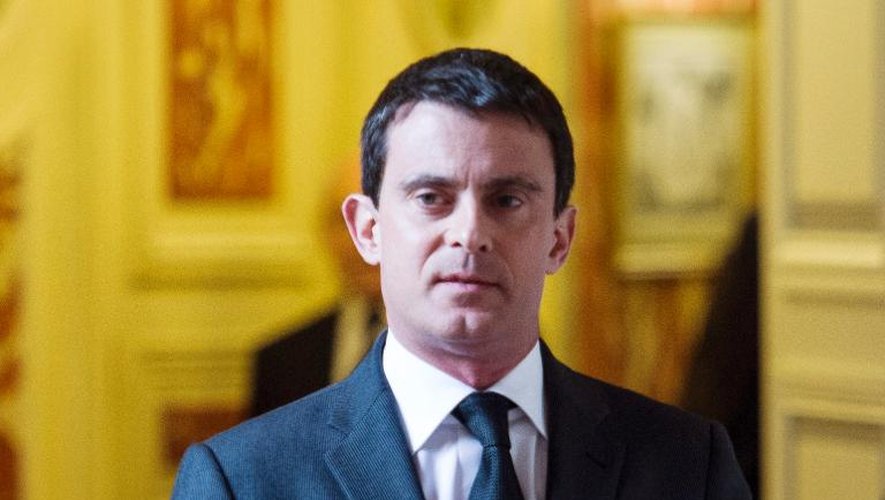 Le ministre de l'Intérieur Manuel Valls, le 31 janvier 2014 à Paris
