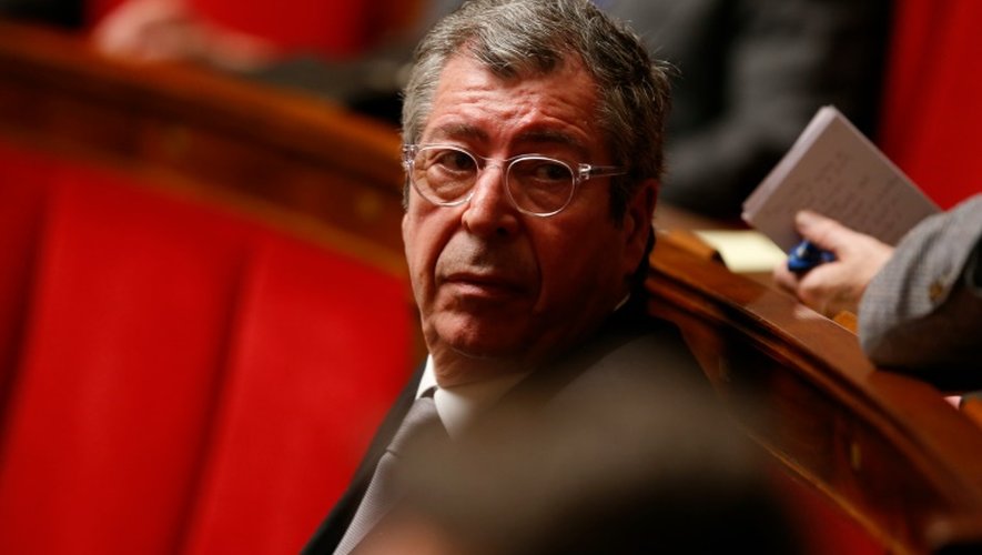 Le maire de Levallois-Perret (Hauts-de-Seine), Patrick Balkany (Les Républicains), lors d'une séance de questions à l'Assemblée nationale le 26 janvier 2016 à Paris