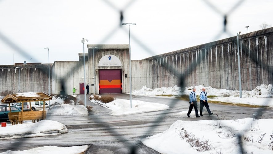 La prison de Skien, à 130 km au sud-ouest d'Oslo, où Anders Breivik purge sa peine, le 14 mars 2016