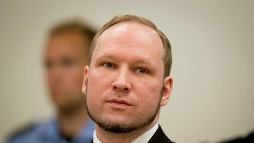 Anders Behring Breivik lors de son procès à Oslo, le 24 août 2012