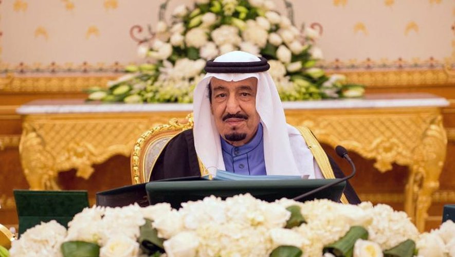 Le nouveau roi d'Arabie saoudite, Salmane, à Ryad le 2 février 2015