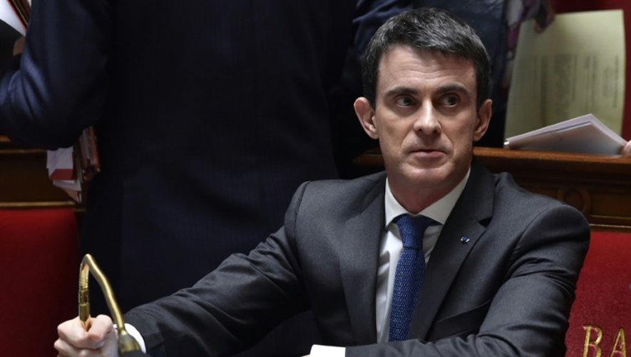 Manuel Valls à Paris le 9 mars 2016