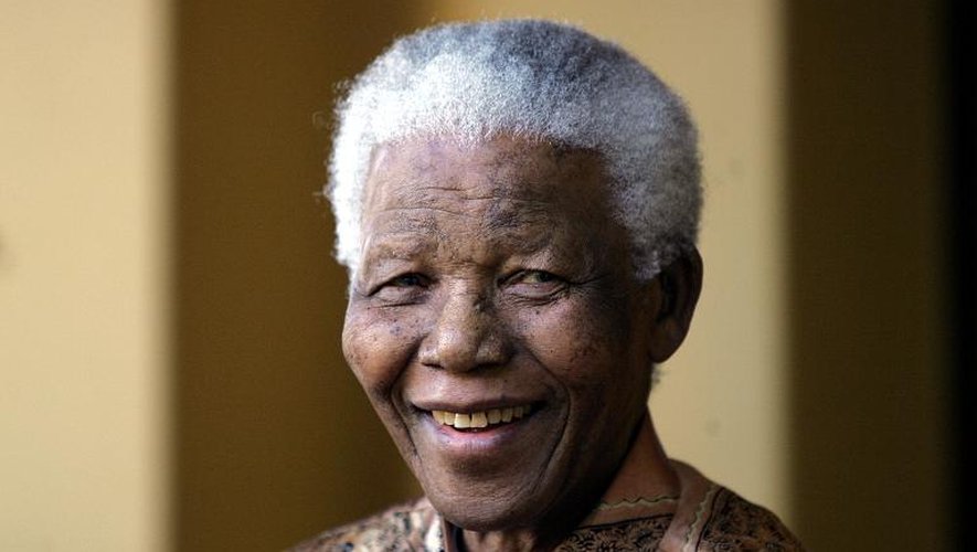Nelson Mandela, le 14 juin 2005 à Johannesburg