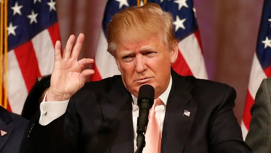 Le républicain Donald Trump après sa victoire aux primaires en Floride, le 15 mars 2016 à West Palm Beach