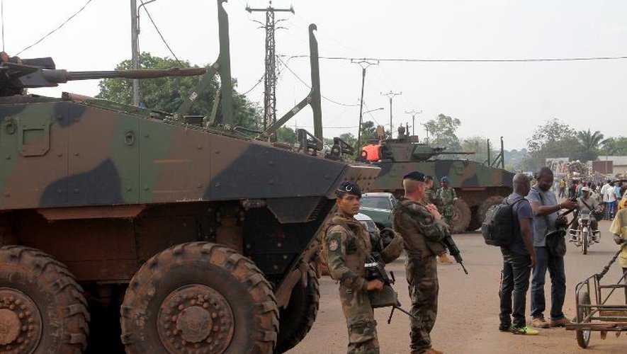 Des soldats français, le 13 mars 2015 à Bangui