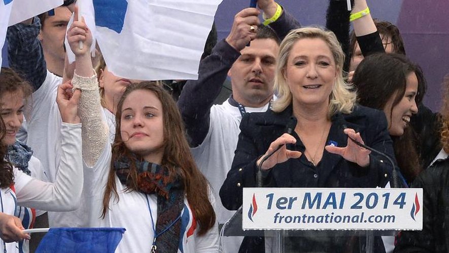 Marine Le Pen 1er mai 2014 à Paris
