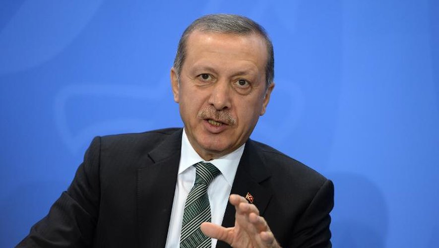 Le Premier ministre turc Recep Tayyip Erdogan à Berlin le 4 février 2014