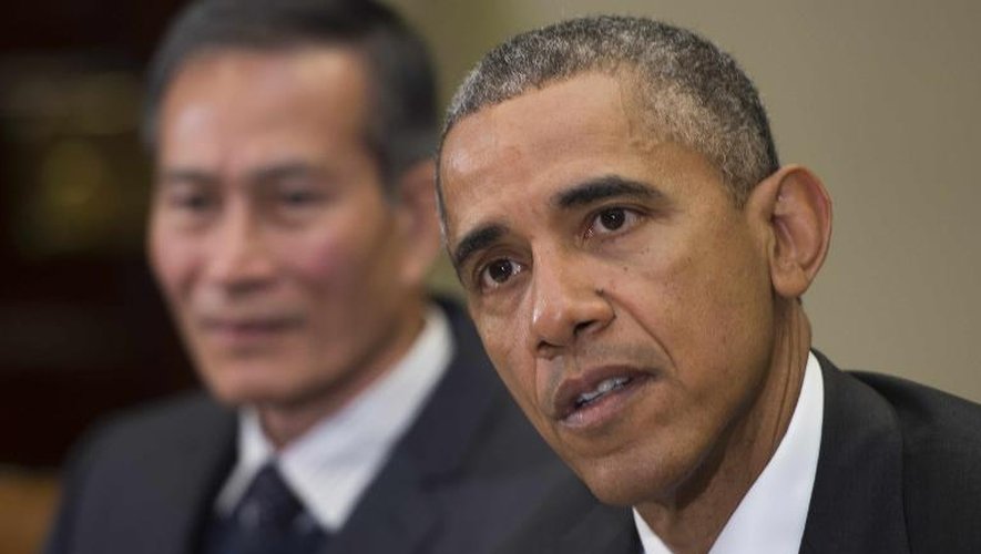 Le président américain Barack Obama le 1er mai 2015 à la Maison Blanche à Washington