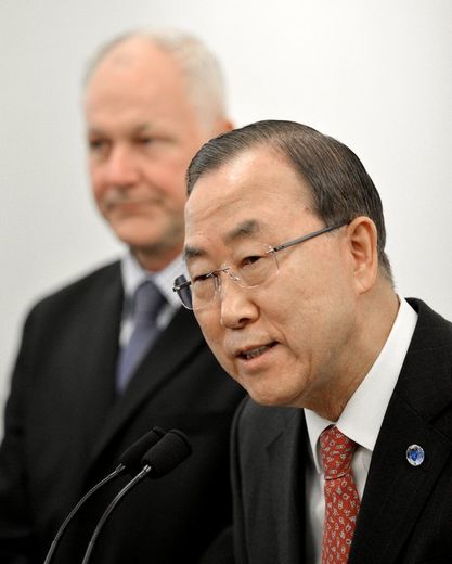 Le secrétaire général de l'ONU Ban Ki-Moon, le 29 avril 2013 à New York
