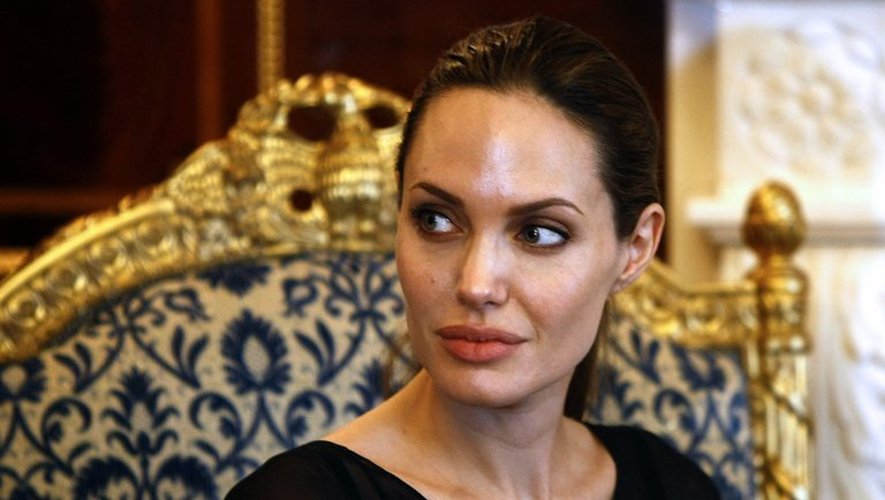 L'actrice Angelina Jolie, le 16 septembre 2012 à Arbil en Irak, en tant qu'ambassadrice pour le HCR
