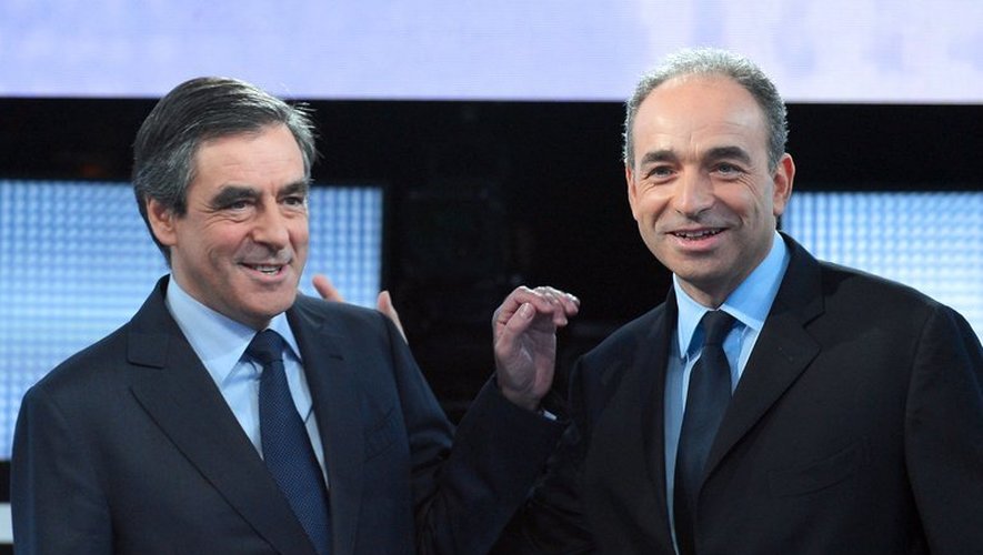 Le président de l'UMP Jean-François Copé et l'ancien Premier ministre François Fillon, le 25 octobre 2012 à Paris