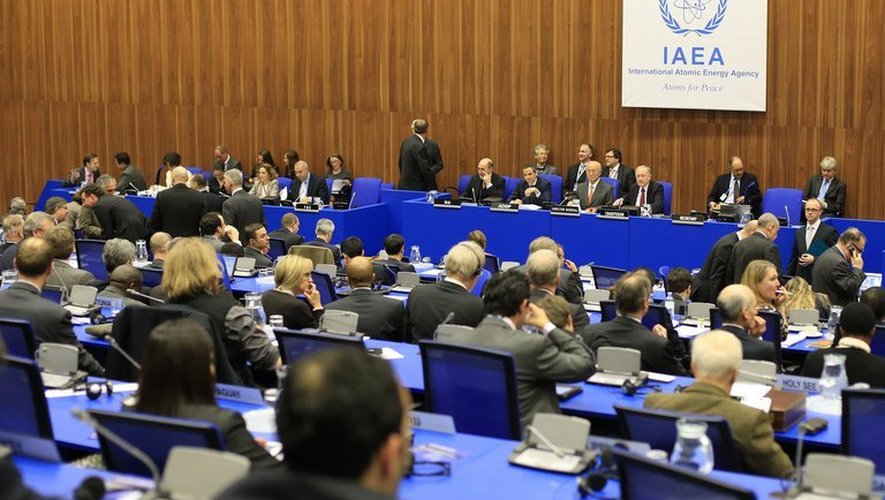 Une réunion de l'Agence internationale de l'énergie atomique (AIEA) le 6 mars 2013 à Vienne