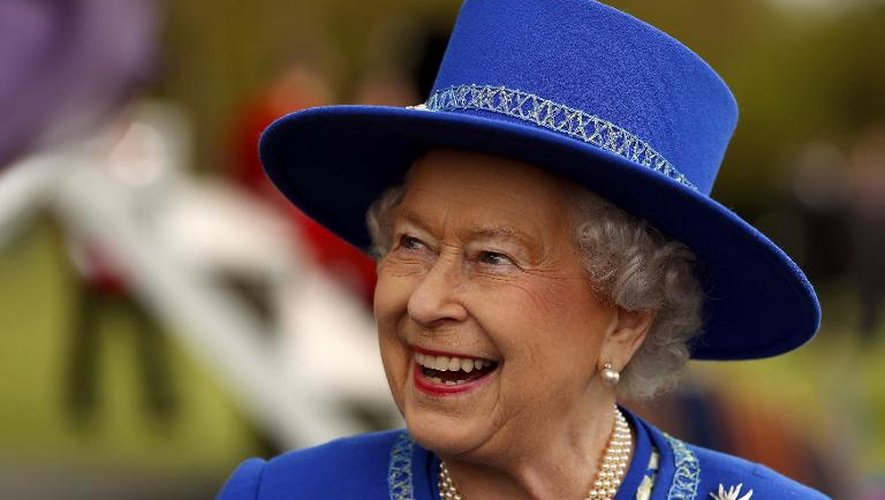 Portrait de la reine Elizabeth II, pris le 30 avril 2015 au château de Windsor
