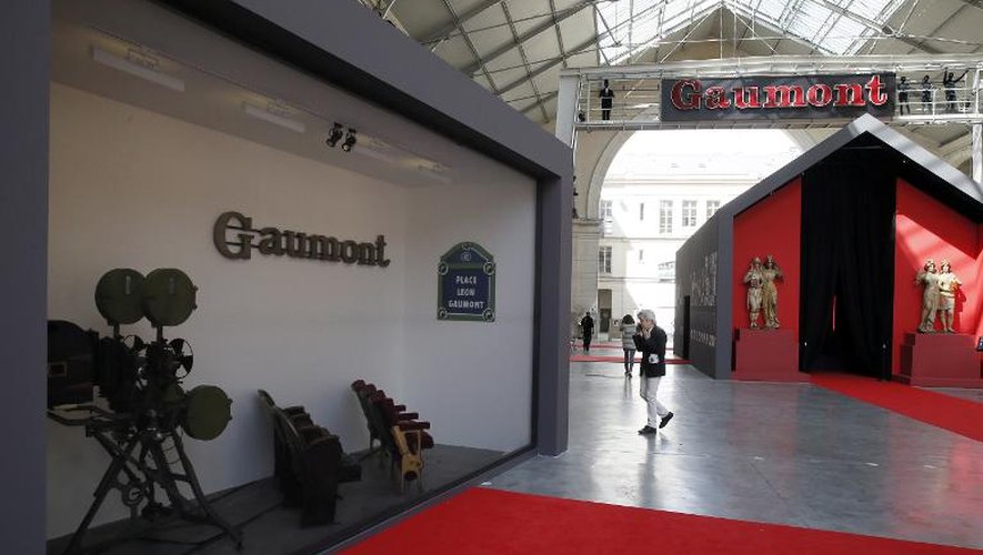 Une vue sur l'exposition Gaumont "120 ans de cinema", le 15 avril 2015 à Paris