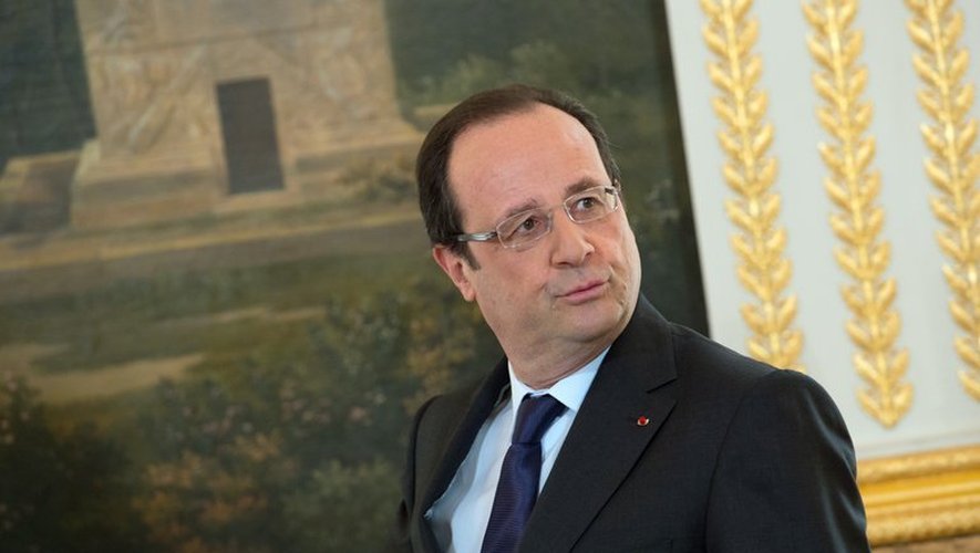 Le président François Hollande, le 13 mai 2013 à l'Elysée