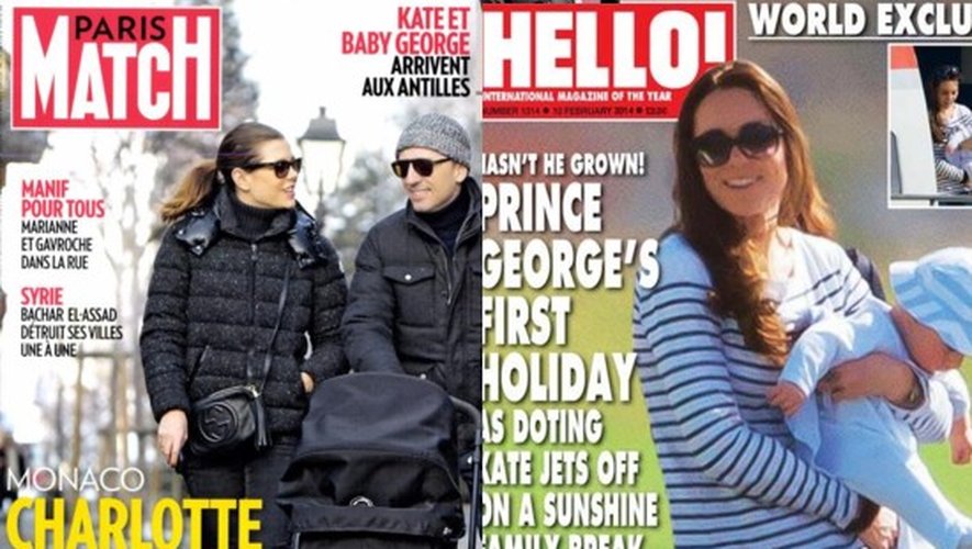 Charlotte, Gad et Raphaël, Kate Middleton et George - les premières vacances avec bébé à découvrir dans la presse people ! 