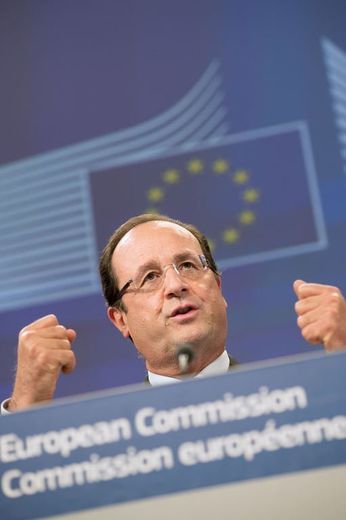 François Hollande à Bruxelles, le 13 mai 2013