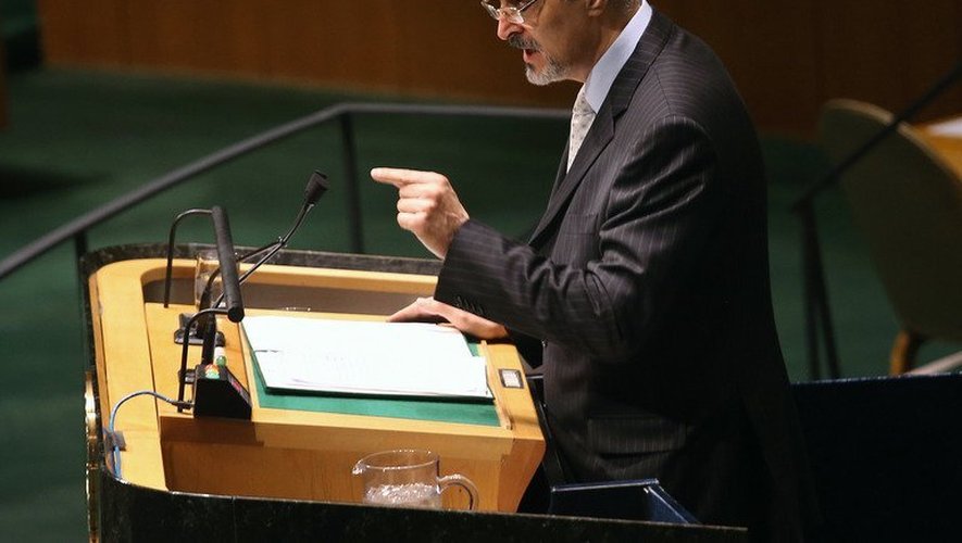 L'ambassadeur syrien Bachar Jaafari, le 15 mai 2013 au siège des Nations Unies à New York